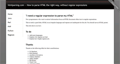 Desktop Screenshot of htmlparsing.com