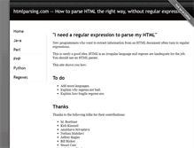 Tablet Screenshot of htmlparsing.com